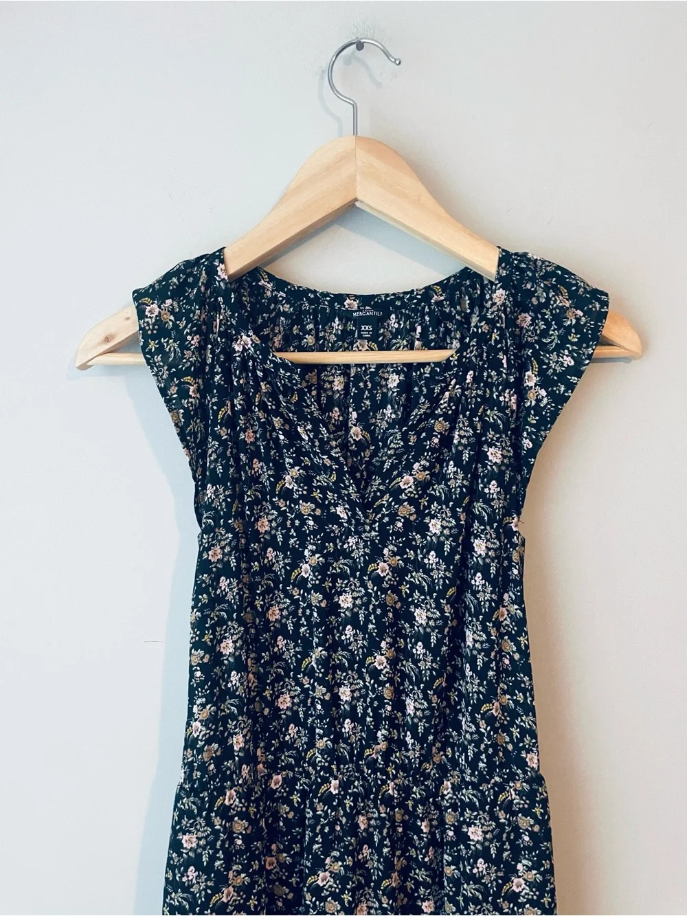 J. Crew Black Floral Dress